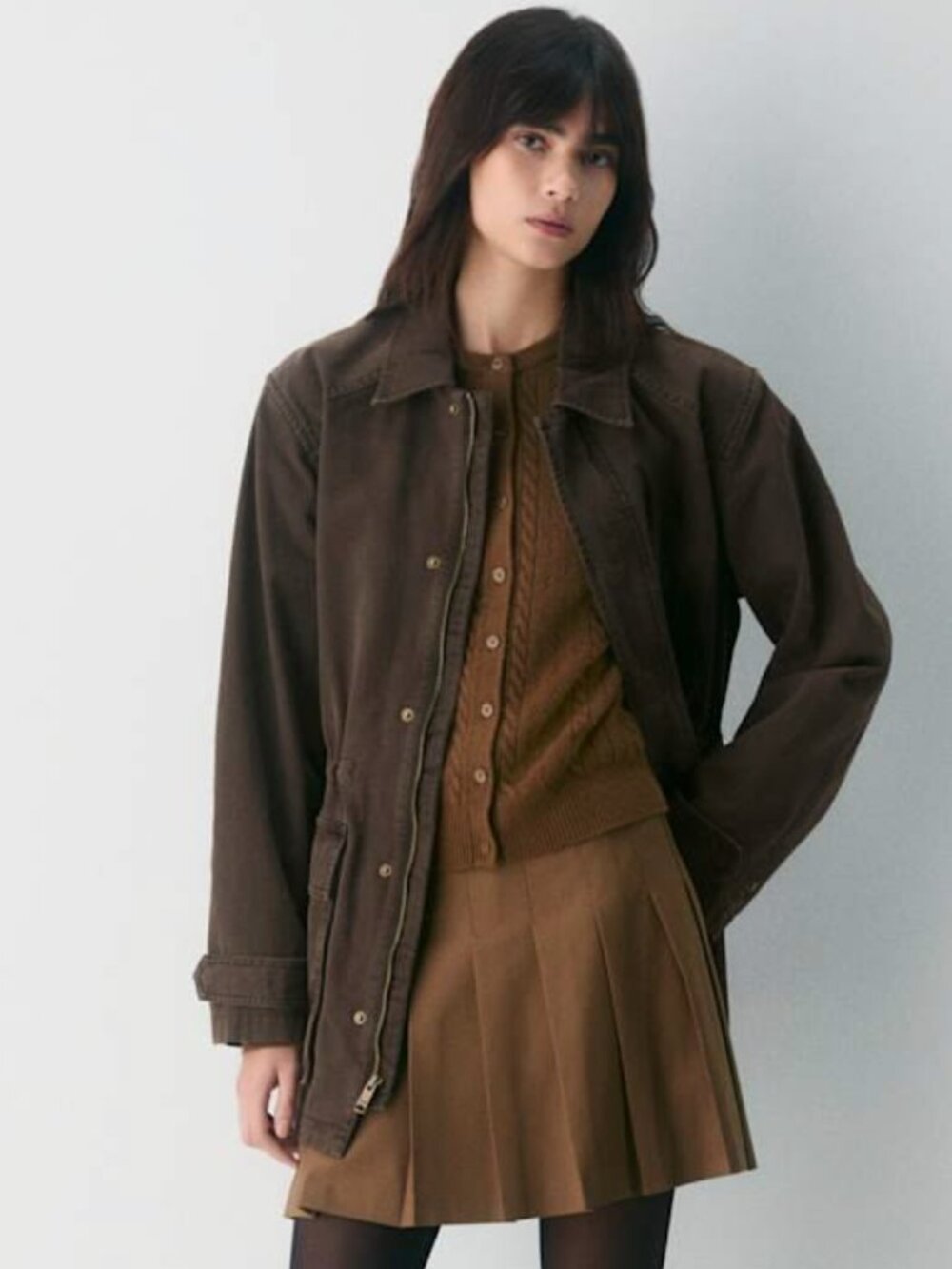 Sunday Best Olive Micro Skirt